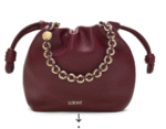 Loewe Mini Napa Lamb Leather Flamenco Purse A914C Burgundy