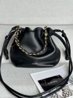 Loewe Mini Napa Lamb Leather Flamenco Purse A914C black - Image 2