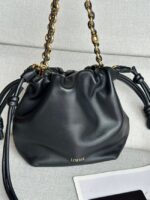 Loewe Mini Napa Lamb Leather Flamenco Purse A914C black - Image 6