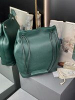 Loewe Napa Lamb Leather Flamenco Purse 6625 dark green - Image 4
