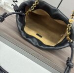 Loewe Napa Lamb Leather Flamenco Purse 80696 Black - Image 2