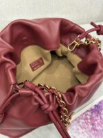 Loewe Napa Lamb Leather Flamenco Purse 80696 Burgundy - Image 6