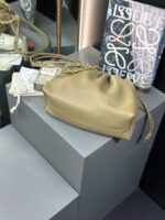 Loewe Napa Lamb Leather Flamenco Purse 80696 Khaki - Image 4