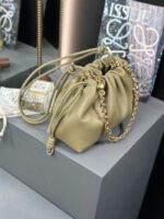 Loewe Napa Lamb Leather Flamenco Purse 80696 Khaki - Image 5