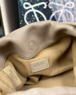 Loewe Napa Lamb Leather Flamenco Purse 80696 gray - Image 5