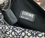 Loewe small Miniature Anagram Jacquard and cow leather bag 651421 black - Image 6