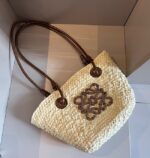 Loewe small RAFFIA Shoulder Bag 698006-1 - Image 4