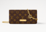 M82509 Wallet On Chain Lily Monogram coated canvas