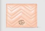 GG Marmont small wallet Variation pale pink leather