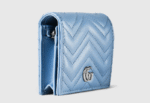 GG Marmont small wallet Variation light blue leather - Image 4