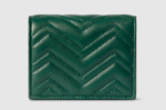 GG Marmont card case wallet Variation green leather - Image 3
