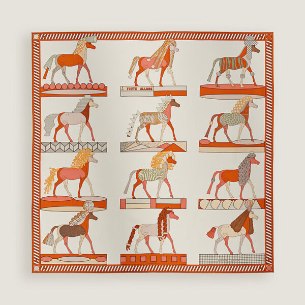 A Toute Allure scarf 90 blanc