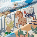 Academia Hippica scarf 90 bleu azur - Image 2