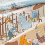 Academia Hippica scarf 90 bleu glacier - Image 2