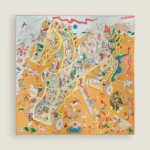 Academia Hippica scarf 90 bleu ciel