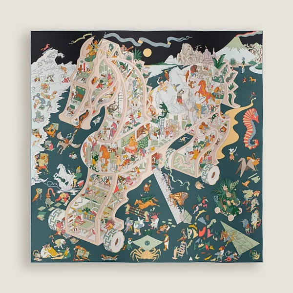 Academia Hippica scarf 90 noir