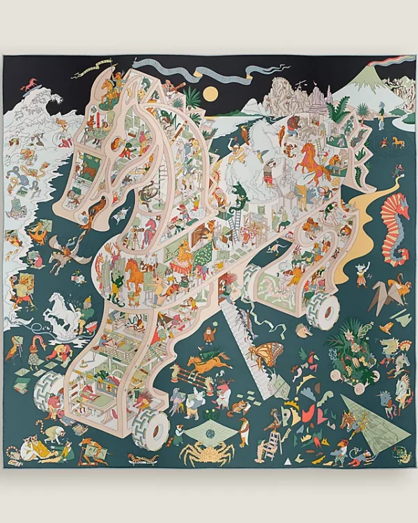 Academia Hippica scarf 90 noir