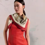 Attelage en Arbalete forever scarf 90 Rouge cuit - Image 3
