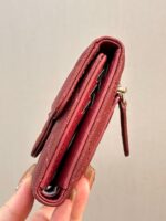 Chanel wallet Leather Made 8288 Wine - Image 2