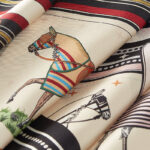 Couvertures et Tenues de Jour Bandana double face scarf 90 crème - Image 2