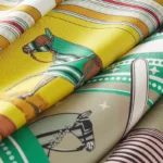 Couvertures et Tenues de Jour Bandana double face scarf 90jaune vif - Image 3