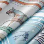 Couvertures et Tenues de Jour Bandana double face scarf 90 gris bleuté - Image 2