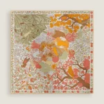 Dans les Bras de Selene scarf 90 vert amande