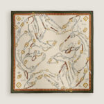 Les Chevaux Dechaines scarf 90 ivoire