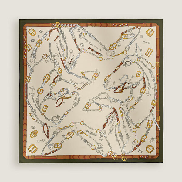 Les Chevaux Dechaines scarf 90 ivoire