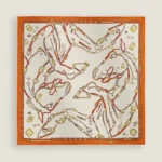 Les Chevaux Dechaines scarf 90 crème