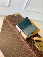M27149 Louis Vuitton Pocket Organizer Forest Green - Image 4