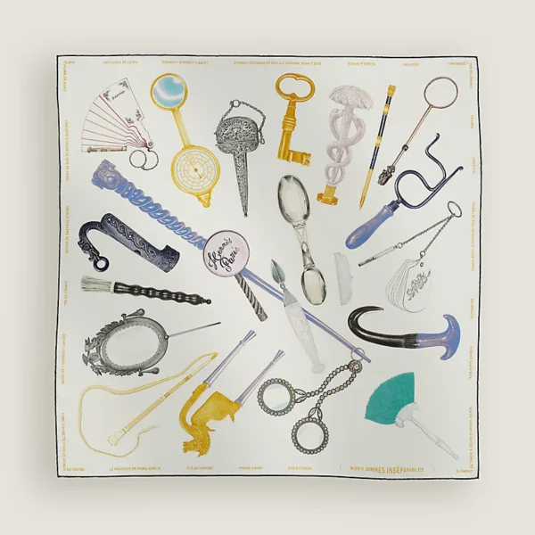 Nous Sommes Inseparables scarf 90 blanc