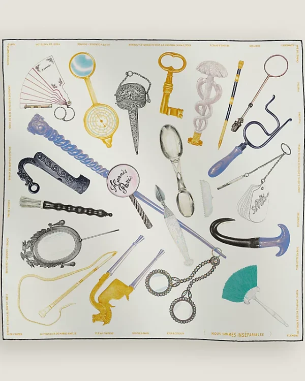 Nous Sommes Inseparables scarf 90 blanc