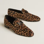 Paris Loafer in moire calfskin with signature Paris buckle
