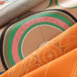 Petit Duc double face scarf 90 rose poudre - Image 2