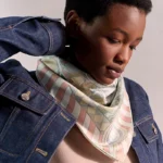 Pony Pit Stop double face scarf 90 rose poudre - Image 3