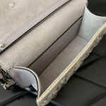 Valentino 2W0B0K53LBB_08Y SMALL VALENTINO GARAVANI LOCÒ SHOULDER BAG WITH CRYSTALS White - Image 4