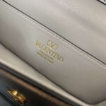 Valentino Garavani Mini Loco calfskin bag with crystals Silver - Image 4