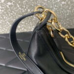 Valentino 6W2P0AK3SNP_I16 Vlogo Signature Mini Hobo Bag In Grainy Calfskin Black - Image 3