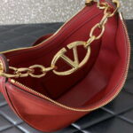 Valentino 6W2P0AK3SNP_I16 Vlogo Signature Mini Hobo Bag In Grainy Calfskin Red - Image 5