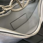 Valentino 6W2P0AK3SNP_I16 Vlogo Signature Mini Hobo Bag In Grainy Calfskin Silver - Image 5