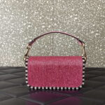 Valentino Locò Foldover Top Small Shoulder Bag Pink - Image 2