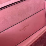 Valentino Locò Foldover Top Small Shoulder Bag Pink - Image 3