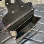 Valentino Locò Foldover Top Small Shoulder Bag Silver - Image 4