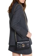 GG Marmont wallet on chain Variation black leather - Image 2