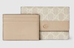 GG Marmont wallet eige leather and beige and white GG Supreme