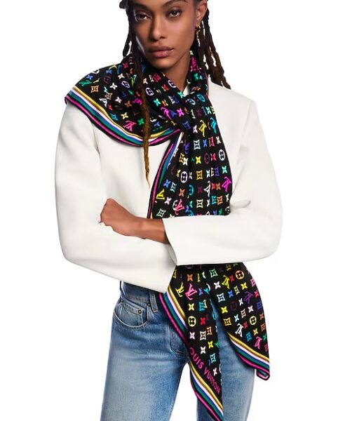 M96078 LV x TM Monogram Multicolor Shawl  Colors Noir