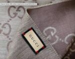 Gucci rinted GG cotton wool lame shawl 845243-4 - Image 2