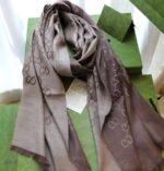 Gucci rinted GG cotton wool lame shawl 845243-4 - Image 3