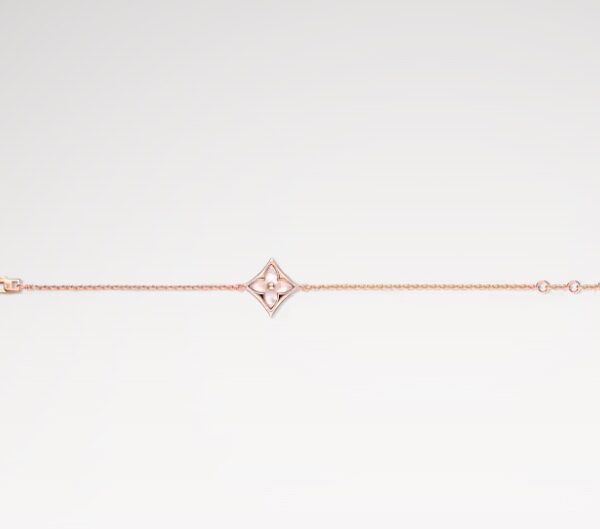 Q95466 Color Blossom M Star Bracelet, Pink Gold and White Mother-of-Pearl